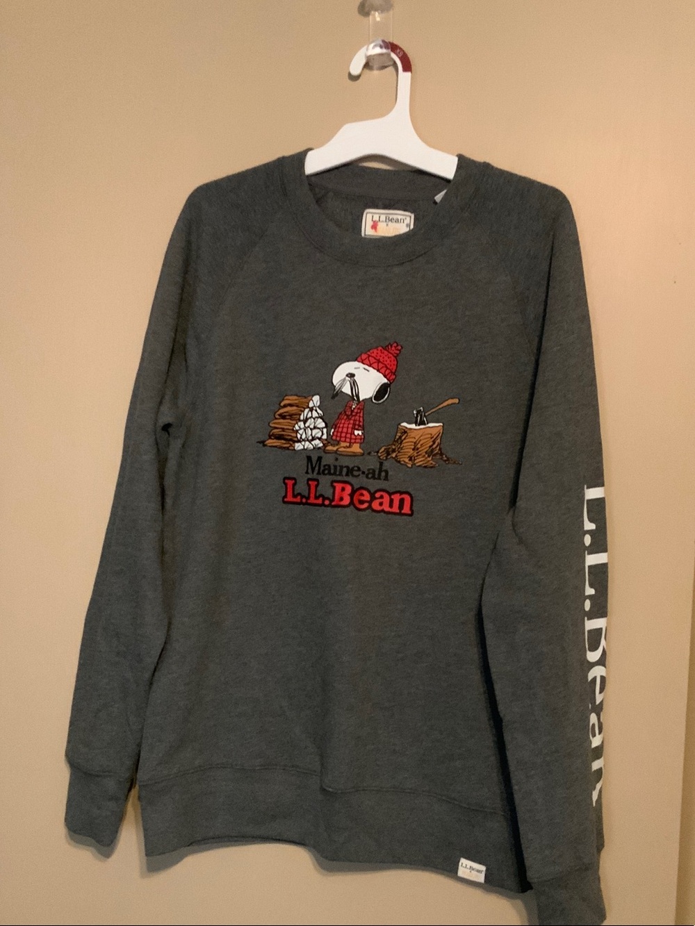 L.L. Bean fleece Sweater - Snoopy, small
